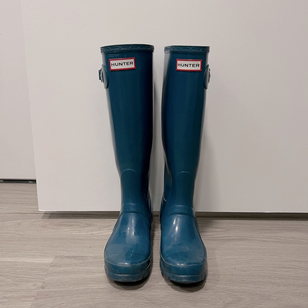 Original Tall Gloss Hunter Rain Boots - image 1